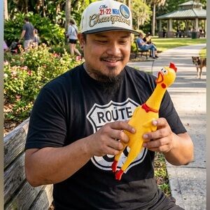 The tragic tale of a man and his chicken